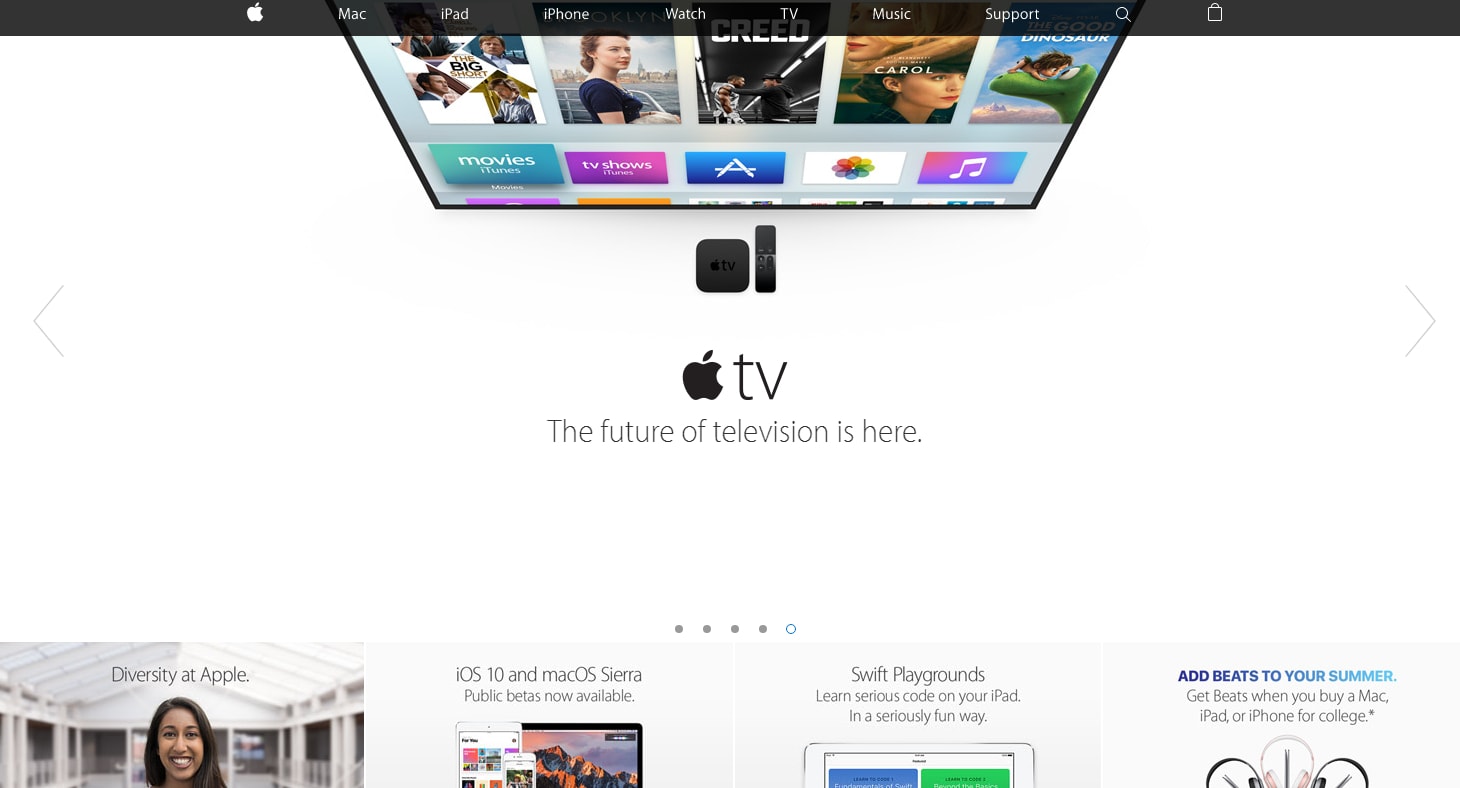 Apple web design Apple web design