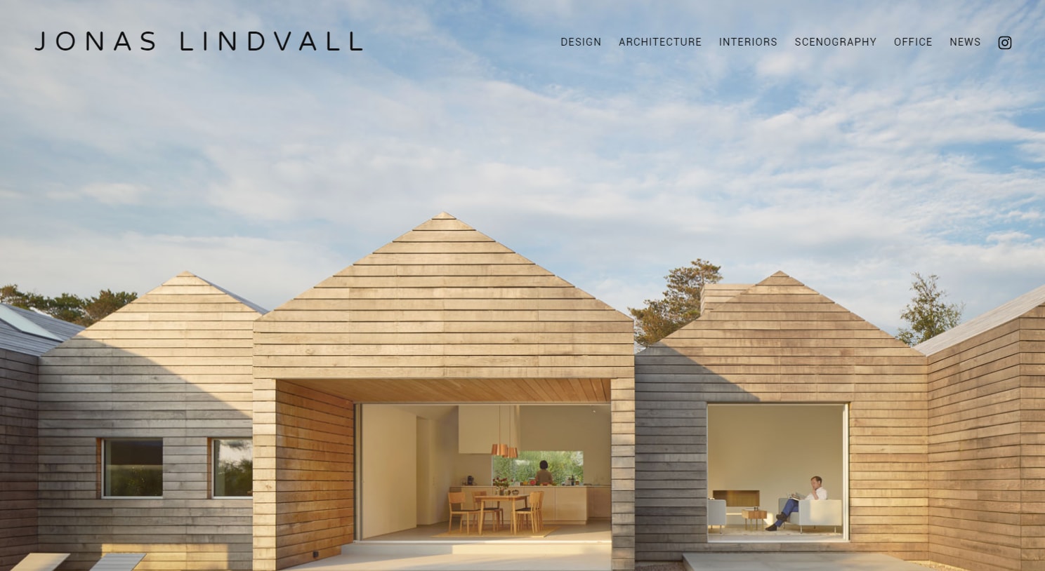 minimalist web design with photography