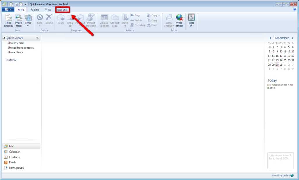 Email Account Setup Windows Live Mail