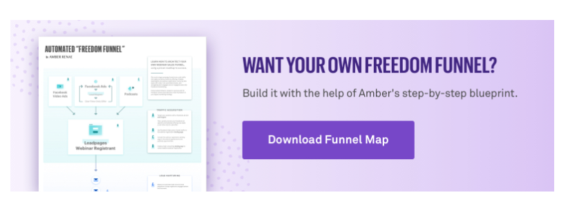 CTA button prompting user to download sales funnel