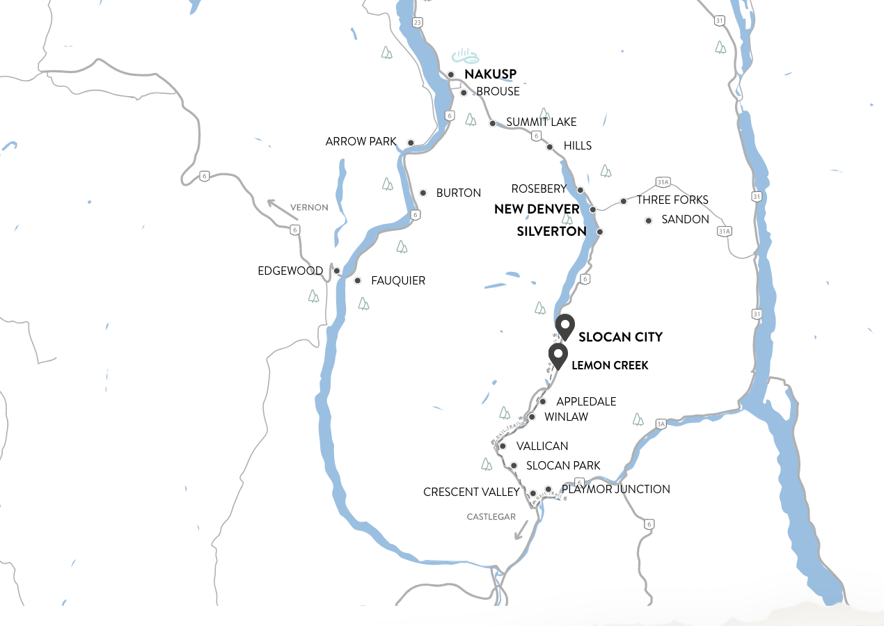 arrow slocan tourism client