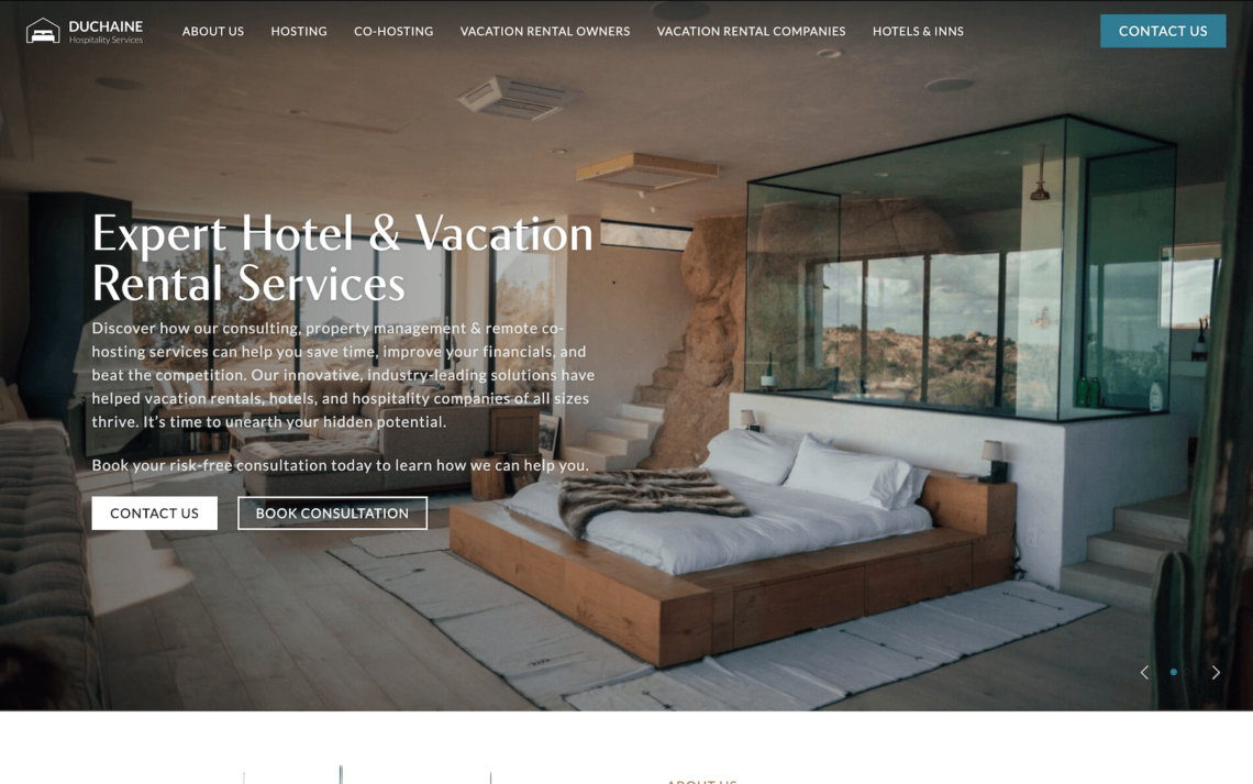 Duchaine Hospitality Services Website